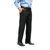 Flat front hospitality trousers