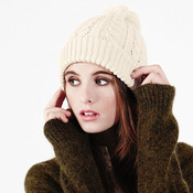Cable knit snowstar® beanie
