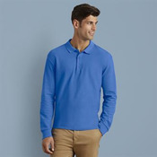 Premium Cotton® long sleeve double piqué polo