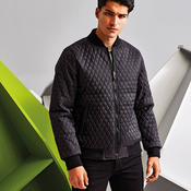 Quilted flight jacket